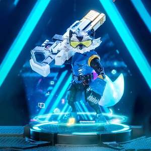 ฟิกเกอร์สะสมซีรีส์ซูเปอร์วอร์เกมของ ZD Toys ฟิกเกอร์แอคชั่นร็อคเก็ตแรคคูนสไตล์วิดีโอเกม ขนาด 1/10 สเกล 18 ซม./7 นิ้ว - Product Image 4