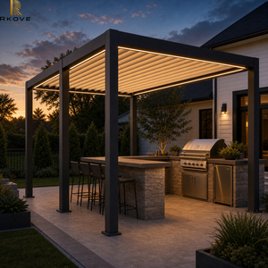 Pérgola Inteligente de Aluminio RKOVE RK-C1 3x4m, Sistema de Vivienda al Aire Libre Independiente para Jardín, Patio, Barbacoa, Vivienda de Lujo al Aire Libre - Product Image 2