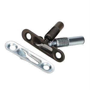 Connecteur élastique 2-en-1 sans perçage pour panneau invisible, bouton poussoir pour armoire en acier, glissière dissimulée pour meuble - Product Image 1