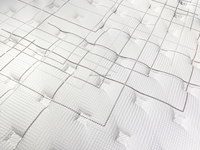 Machine à quilting multi-aiguilles informatisée à point de chaîne sans navette pour matelas