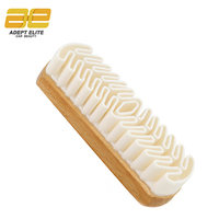 Brosse de nettoyage automobile durable en caoutchouc TPR 60 Shore, 12 cm, 45 g, avec poils en suède pour le nettoyage des intérieurs de voiture, des sièges et des tapis.
