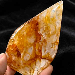 Cristaux en gros, pierres de guérison polies faites à la main, Quartz Golden Healer, pierres de paume, sphères, tours, cœurs, gouttes d'eau, ornements - Product Image 2