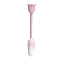App-gesteuertes Rosen-Vibrations-Ei mit Doppelkopf Klitoris-Sauger G-Punkt-Massagegerät IPX6 Wasserdichtes Sexspielzeug für Frauen