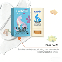 Baume naturel pour les pattes et le nez des chats et des chiens avec beurre de karité, huile de noix de coco, emballage plastique sûr, design de dessin animé, étiquette personnalisée, plus boîte
