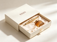 Boîte cadeau coulissante de luxe pour parfums, cosmétiques et cadeaux spéciaux avec impression de logo personnalisé et présentation du produit