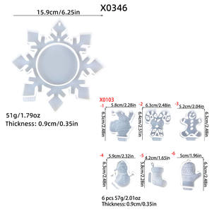 แม่พิมพ์เรซิ่นซิลิโคนทำมือ สำหรับงาน DIY สไตล์อินส์ ของตกแต่ง และอุปกรณ์ทำเค้ก สำหรับงานเรซิ่น แม่พิมพ์ปูนปลาสเตอร์ - Product Image 4