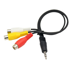 อะแดปเตอร์สายเคเบิล AV ขนาด 3.5 มม. ชายต่อ 3Rca หญิงสำหรับกล่องรับสัญญาณทีวีการเชื่อมต่อเสียงวิดีโอ - Product Image 2