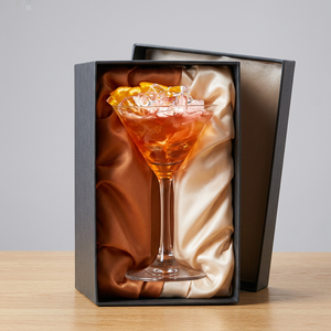 Verres à cocktail en verre écologiques créatifs CRYSTAL COAST, gobelets à martini à tige torsadée, 500-1000 ml, vaisselle moderne pour bar et fêtes - Product Image 6