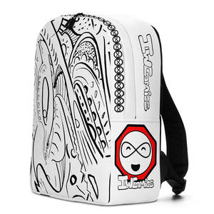 Cómics IW # Mochila Minimalista 45 para Niñas, Forro de Nailon Impermeable, Cierre de Cremallera, con Diseño de Dibujos Animados - Product Image 2