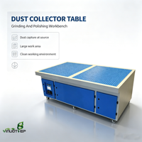 Table de ponçage plate de 2 m avec collecteur de poussière, filtre de qualité industrielle remplaçable, fourniture d'usine