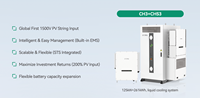 Système de stockage d'énergie à batterie liquide de 261 kWh, système de refroidissement liquide, extérieur, IP55, LFP, armoire BESS pour applications commerciales et industrielles, solaire