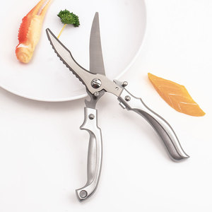 Stainless Steel Kitchen Scissors Heavy Duty Chicken Bone Cutter Multi Functional Meat Fish Scalpel For Household Use - Product Image 3