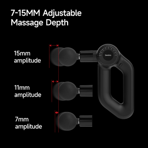 Pistola de Masaje Beoka D3 MAX de 16-24 kg para Tejidos Profundos, Amplitud Variable de 7-15 mm, 8 Cabezales de Masaje, 6 Ángulos de Ajuste del Brazo - Product Image 3