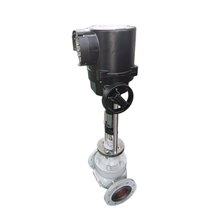 ZDLM DN80 PN16 A216 WCB Elektrisches Hülsenregelventil Modbus 4-20mA Lineares Stellantriebsregelventil für Wasser - Product Image 5