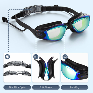 Professionnel nouvelle mode Silicone Arena course natation lunettes de Protection des yeux été adulte Anti-bué<span class=keywords><strong>e</strong></span> UV lunettes de natation - Product Image 2