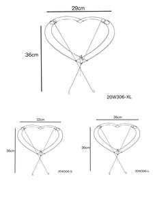 Lọ hoa hình trái tim Giá đỡ kim loại hình trái tim Khung cố định bằng sắt Chất lượng cao Bền bỉ Phong cách hiện đại Sự kiện đám cưới - Product Image 6