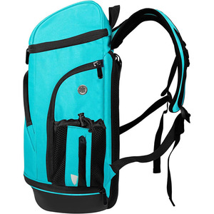 Free Sample Custom Black Basketball Football Volleyball Backpack Lightweight Travel <b>School</b> Student Gym <b>Rucksack</b> Sports Bag - Product Image 3