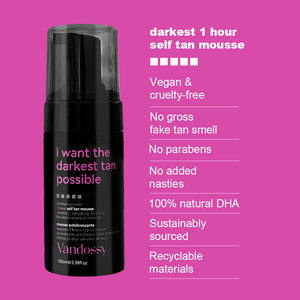 <span class=keywords><strong>Mousse</strong></span> Autobronzante Bio Vegan Ultra Foncé Sans Rayures Naturel Sans Soleil Rehausseur de Bronzage Corps <span class=keywords><strong>Bronzer</strong></span> - Product Image 4