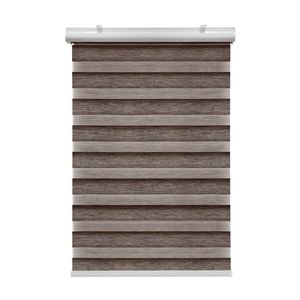 Stores enrouleurs zébrés sans fil <span class=keywords><strong>en</strong></span> tissu de <span class=keywords><strong>lin</strong></span> et stores à double couche, stores combinés à ressort, stores à double couche - Product Image 1