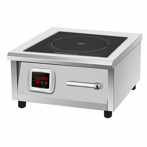 Table de cuisson à <span class=keywords><strong>induction</strong></span> électrique industrielle commerciale 6000W, robuste, en acier inoxydable, professionnelle pour restaurant, vente en gros - Product Image 3