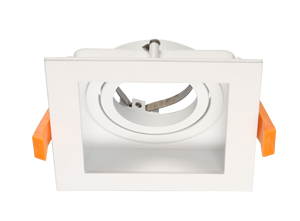 Anillo de Montaje Cuadrado EvoliteLL SQ1-F para Lámpara de Techo Empotrada de Aluminio con Marco para <span class=keywords><strong>Downlight</strong></span> LED Cuadrado Fijo y Soporte GU10 - Product Image 3