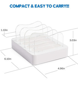 Station de charge USB multi-ports pour téléphones portables et tablettes, personnalisable, intelligente, électrique, portable, publique, multi-<span class=keywords><strong>smartphone</strong></span>, de bureau - Product Image 3
