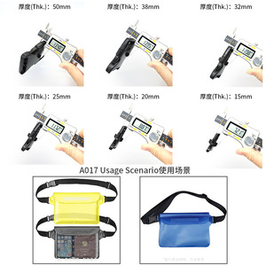 Waterproof <b>Plastic</b> Buckle A017 For Waist Bag Cell Phone <b>Pocket</b> Adjustable Fastener Outdoor Use - Product Image 2