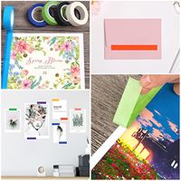 Juego de Cintas Adhesivas Decorativas Washi de Colores para Manualidades, Scrapbooking y Oficina - Removibles, Escribibles, Colores Surtidos para Etiquetado Decorativo