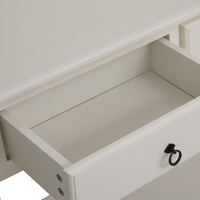 Table console en MDF avec tiroir, meubles d'entrée personnalisés, meubles en gros pas chers, table basse en bois blanc avec tiroirs
