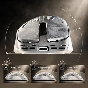 <span class=keywords><strong>Souris</strong></span> de jeu sans fil ATTACK SHARK RS6 ULTRA en fibre de carbone, 3 modes, 63g, capteur PAW3955MAX, système de batterie double magnétique 290mAh - Prévente - Product Image 3