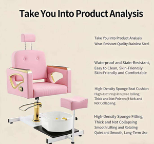 Nouveau fauteuil de manucure et pédicure durable, massant, multifonctionnel pour salon de beauté - Product Image 4