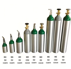 <span class=keywords><strong>Bouteille</strong></span> d'oxygène/dioxyde de carbone en aluminium de 15 L, 200 BAR, ISO7866 AA6061 TPED, avec valve CGA870 CGA320, poignée pour la plongée - Product Image 5