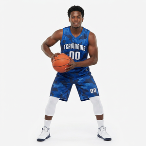 Tenues de basketball sublimées pour équipes sportives, uniformes personnalisés unisexes, vêtements de sport à logo frontal, séchage rapide, respirants, coupe courte - Product Image 2