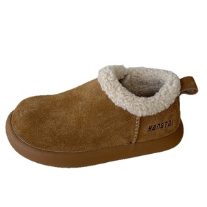 Bottes courtes en coton confortables et polyvalentes pour garçons, style coréen, doublées polaire, mi-hautes, chaudes, nouvelle collection hiver 2025 - Product Image 1