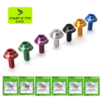 2PCS VTT bouilloire support vis En alliage D'aluminium vis M5 * 12mm Route vélo vis sont pas rouillé pièces de vélo peut être personnalisé