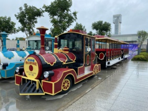 Venta Directa de Fábrica, Tren Turístico Moderno de 58 Asientos con Interior Confortable para Turistas - Product Image 1