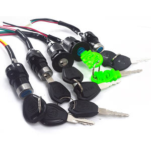 Motorfiets Waterdichte Kleine 4-<span class=keywords><strong>Line</strong></span> Elektrische Deur Slot Elektrische Voertuig Schakelaar Sleutel - Product Image 1