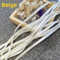 Ruban de satin 5 mm couleur rose séché pour arrangements floraux de mariage et emballage de fleurs, idéal pour la fixation de bouquets et les décorations florales