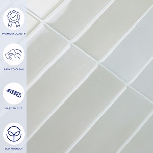 Ship Only to USA Pink Peel and Stick Wall Sticker <b>Kitchen</b> Backsplash 3D Wallpaper Mosaic Sticker for HomeDecor (10 Sheet) - Product Image 5