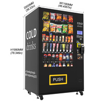 Máquina Expendedora de Bebidas Frías con Pantalla de 7 Pulgadas, Diseño Delgado, Dispensador de Bebidas y Aperitivos Refrigerado con SDK Abierto para Europa, OEM/ODM