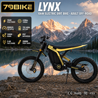 Moto tout-terrain électrique 79bike, commande en gros, exportation vers les États-Unis et l'Europe, 72V 40Ah 10KW, livraison directe, distributeur, revendeur, prêt à être expédié