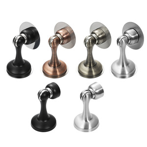 Aimant de porte et butée en acier inoxydable double usage, magnétique haute résistance, fixation murale pour cuisine et salon, design moderne et épuré - Product Image 1