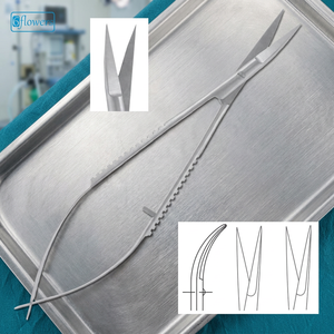 กรรไกรตัดผมสเตนเลสสตีลแบบแมนนวล Six Flowers / OEM F4-295 ได้รับการรับรองมาตรฐาน CE ระดับ I สำหรับเครื่องมือผ่าตัด อายุการเก็บรักษา 1 ปี - Product Image 3