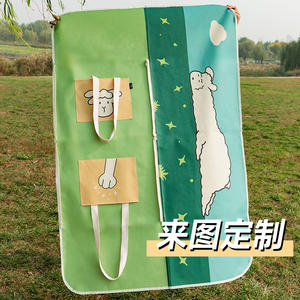 Sac de pique-nique portable Yisidan 100x145 cm en tissu Oxford, minimaliste, pour une utilisation en plein air au printemps, avec poche pratique - Product Image 2