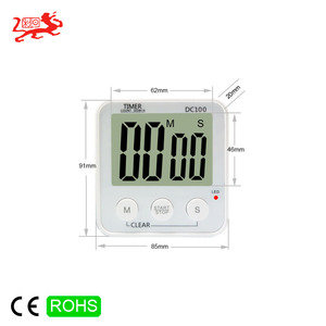 Đồng Hồ Điện Tử Đếm Ngược Điện Tử LCD Thực Phẩm Đầu Bếp Nấu Ăn ABS Màu Trắng Đồng Hồ Hẹn Giờ Nhà Bếp Kỹ Thuật Số Hình Trứng Có Pin - Product Image 6