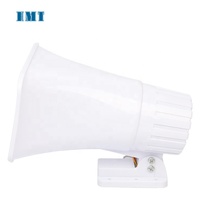 Sirène électrique étanche en plastique blanc, 2 tons, 30W, personnalisé, alarme manuelle, système d'alarme de voiture, haut-parleur