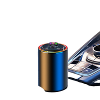 Diffuseur d'aromathérapie de luxe pour voiture, pulvérisation automatique de liquide rafraîchissant, éliminateur d'odeurs, en alliage d'aluminium, lumière d'ambiance colorée, ciel étoilé, USB