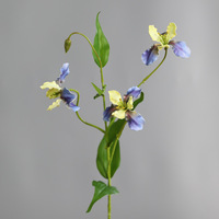 Haut de gamme 75cm Real Touch Artificielle Bleu Iris Fleur De Lis Fleurs pour La Maison Hôtel De Mariage Graduation Halloween Décoration