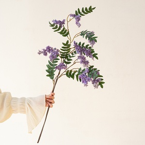 <span class=keywords><strong>Lilas</strong></span> Artificiales de Plástico Hechas a Mano con Ramas Largas y Ramas de Plantas Modernas para Decoración del Hogar, Día de la Madre y Navidad - Product Image 5