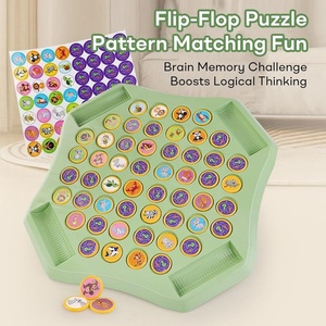 Jeu de société Montessori de mémoire et d'association, jeu de puzzle à retourner pour enfants et adultes, animaux et fruits, éducatif - Product Image 2